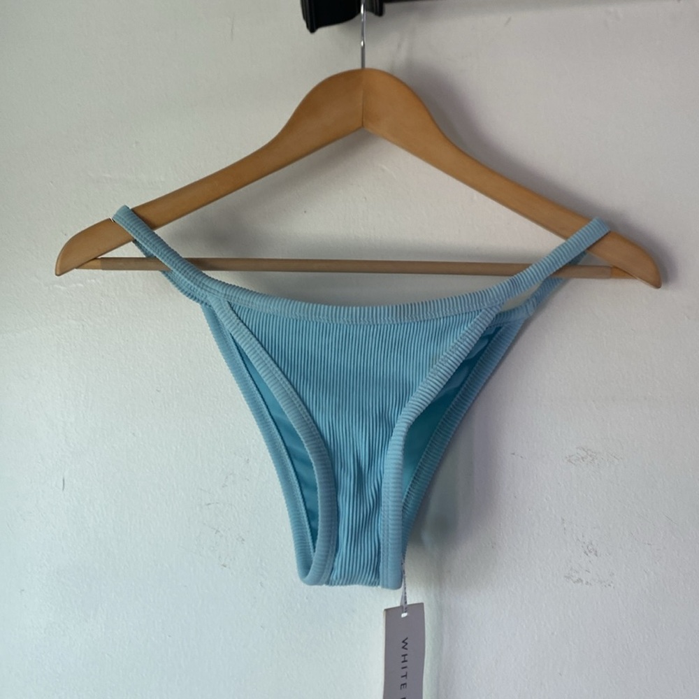 NWT White Fox L Ribbed Knit Sofia Bikini Bottom